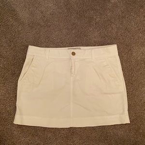 White Khaki Mini Skirt